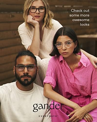 Gander 2 Pack Leitores de moda para mulheres/homens - Blue Blocking Reading Glasses. Quadro de estilo elegante.