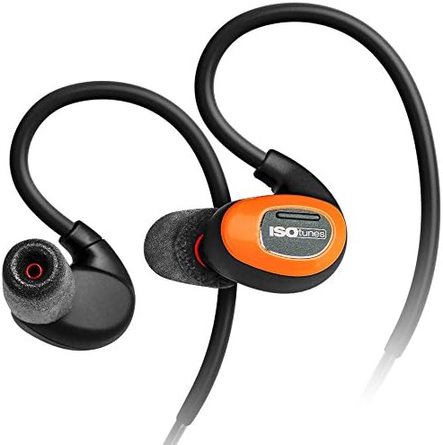 Fones de ouvido Isotunes Pro Bluetooth, rating de redução de ruído de 27 dB, bateria de 10 horas,
