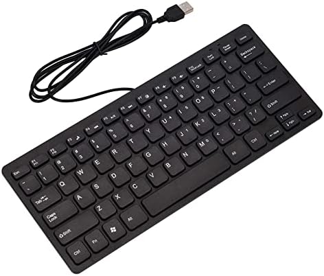 FXDM USB MINI teclado, teclado ergonômico slim teclado pequeno compacto com fio simples de negócios