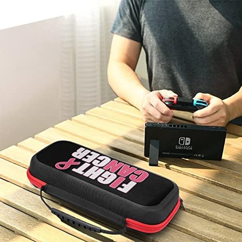Luta contra o estojo de transporte de câncer para sacola de impressão compatível com a caixa de armazenamento Nintendo Switch