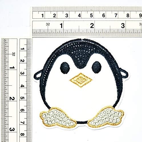 UMama Patch Conjunto de 3 fofos de bordado de pássaros pinguims de bordado de pássaro pinguim