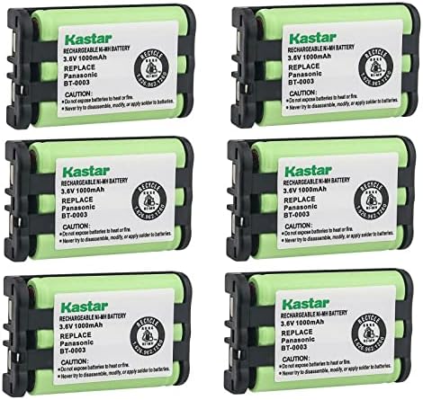 Substituição de bateria KASTAR 6-PACK para UNIDEN BBTY0545001, BT0003, TCX-440, WIN1200, UIP1869V, Radio