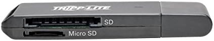 Tripp Lite USB 3.0 Superspeed SD/Micro SD Adaptador, Memory Card Media Reader 5 Gbps, Black