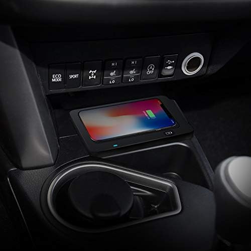 Montagem do carregador de carro sem fio ZWNAV para Toyota RAV4 -2019, caixa de armazenamento de contêineres com carregamento sem fio, certificado QI, 10W de carregamento rápido compatível com iPhone XS/XR/X, Samsung S9+/S9/S8/Nota