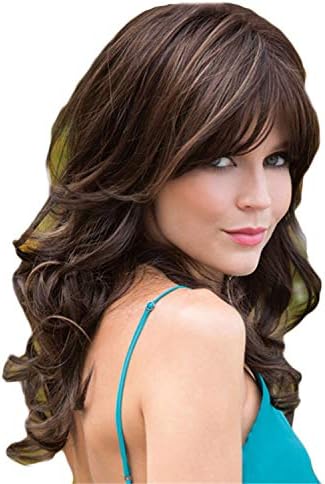 Andongnywell Hair Wigs Long Wave Wigs para mulheres negras Lace Front Wigs Hair Synthetic Lace