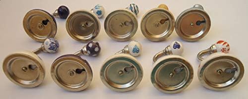 Zoya - botões de cerâmica variados ganchos cerâmicos ganchos pintados à mão ganchos decorativos ganchos de parede