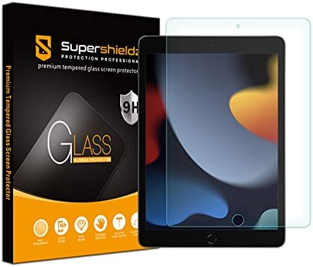 SuperShieldz projetado para iPad 10,2 polegadas de tela de tela de vidro temperado, anti -riscos, bolhas sem