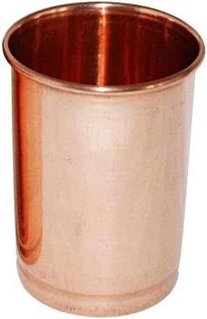 Tumblers de vidro de cobre à prova de vazamento de 350 ml de conjunto de 6 vidro marrom liso
