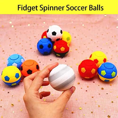 32 PCS Mini Fidget Spinners Soccer Ball Boys for Kids, Futebol Favorias de Goodie Bag Stufers, Bolas de estresse de dedos de futebol rotativas para prêmios de sala de aula
