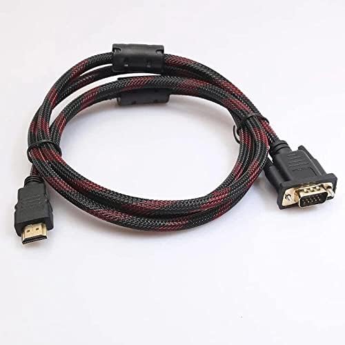 HDTV VGA Cable Male a 15 Adaptador de conector HDMI Compatível para VGA Data Connect Converter Cord para