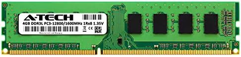 A-Tech 4GB DDR3 / DDR3L 1600MHZ MEMÓRIA DE MEMÓRIA DE MECIMENTO DE MECIMENTO PC3-12800 DIMM NÃO DECC DIMM 240 PIN 1RX8 1,35V BAIXA VENSÃO DE ATUALIZAÇÃO DE RAM RAM RAM RAM Stick Stick Stick