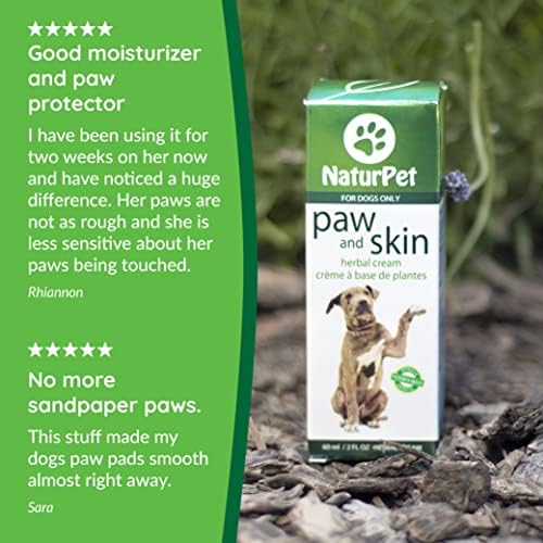 Naturpet Paw & Skin for Dogs | Creme de ervas acalma e cura erupções cutâneas, arranhões e pele seca