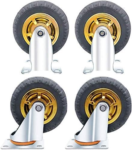 JF-XUAN torneira Tool 4 Rodas de mamona ， Castas de borracha de roda giratória de serviço pesado compatíveis