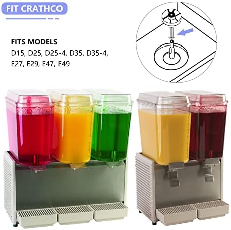 Mangas de rolamento de 3 pacote Substituição para Grindmaster Crathco 3220, se encaixa na série Crathco D&E Dispensador de bebidas do tipo Bubbler de bebidas frias Máquinas de spray D15, D25, D25-4, D35, D35-4, YTPOOOLS