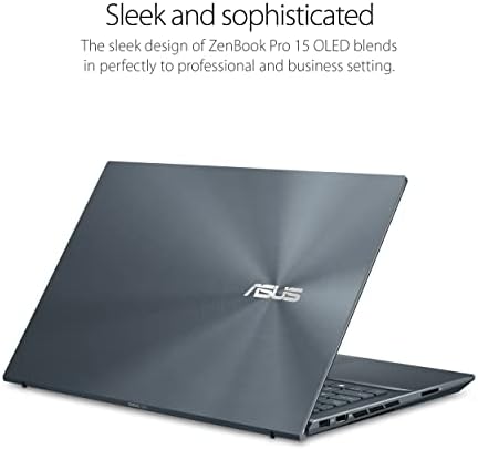 ASUS ZenBook Pro 15 OLED Laptop 15,6 ”FHD Touch Display, AMD Ryzen 7 5800H CPU, NVIDIA GEFORCE RTX 3050 TI GPU, RAM de 16 GB, 512 GB PCIE SSD, Windows 11