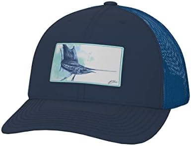 Huk Men's Trucker, Hat Anti-Glare Snapback Fishing