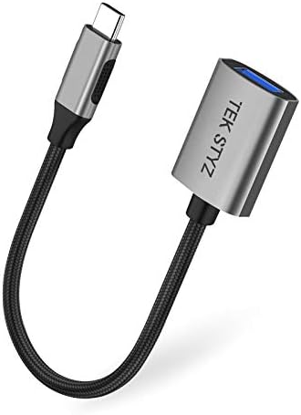 TEK Styz USB-C USB 3.0 Adaptador compatível com o seu Jabra Evolve2 65 OTG Tipo-C/PD Male USB 3.0 Feminino Conversor.