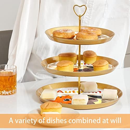 Stand de bolo de sobremesa, decoração de mesa para festa de aniversário de casamento, cães folhas