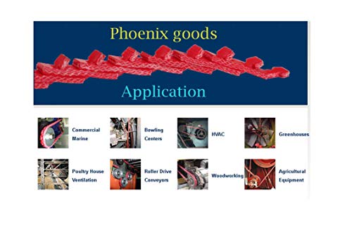 Phoenix Goods/Cinturão Link ajustável V-Belt-3/8 polegadas x 4 pés tipo z Link Belt Phoenix Goods