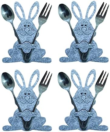 BSXGSE Tableware Folk Spoon and Fork Bunny Cretelaria Os titulares de talheres de talheres de