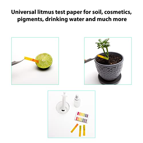 Pacote de Cygnus de 4 tiras de teste de pH - papel de teste decisivo 320 tiras para saliva, urina, água, teste de solo, alimentos para animais de estimação e monitoramento de pH da dieta