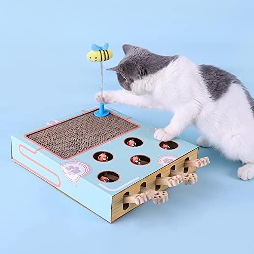Zboro gato interativo hit hamster gatinho moagem de unhas gato scratcher papel de arranhão corrugado Placa de gato acessórios de gatos-15061