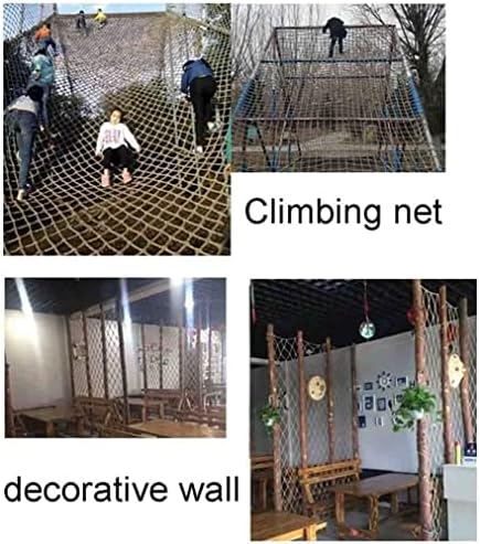 Rede de corda de cânhamo à prova d'água Ouyoxi, rede de escaladas ao ar livre infantil, rede de segurança