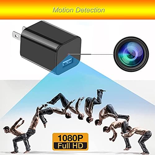 Viiwuu Spy Camera Charger, Full HD 1080p Video Spy Câmera Nanny Cam Câmera de Vigilância USB Câmera Spy