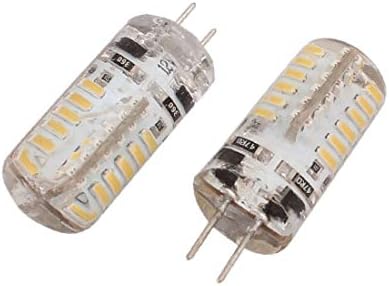 X-DREE 2PCS DC 12V 3W G4 3014SMD Lâmpada de milho LED LUNCO 48 Silicone led White White (2 unids DC