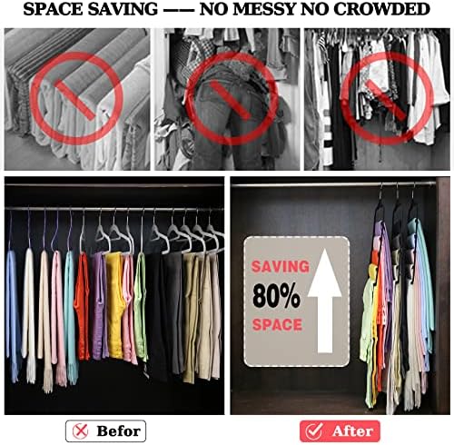 Organizadores do armário e armazenamento, 3 Pack Velvet calças-hangers-space-space, que não