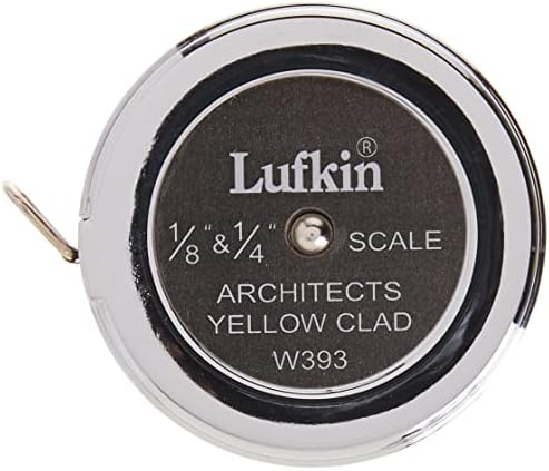 Crescent Lufkin 1/4 x 5 'Scale de bolso do arquiteto - W393