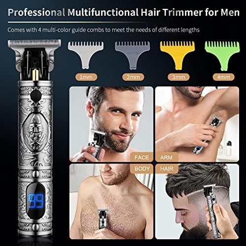 Clippers de cabelo Suttik para homens com lâmina de substituição, aparador de cabelo profissional para barbeiro,