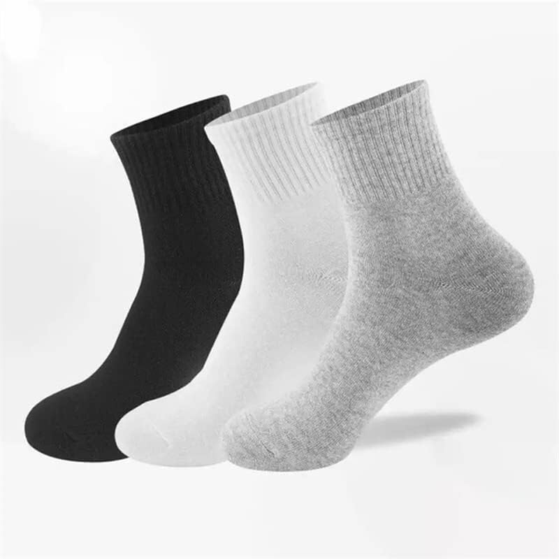 Bububulk 30 pares de meias finas de tripulação para homens e mulheres - meias casuais respiráveis ​​em meias a granel - que bebem umidade no atacado