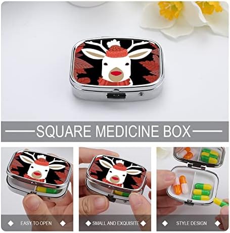 Caixa de organizador de comprimidos Recipiente de pílula Elk Portátil Caixa de caixa de comprimido diário