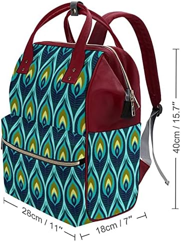 Funnystar abstrato sacola de fraldas estampada geométrica Bagpack Bags de Nappy Bolsa de viagem