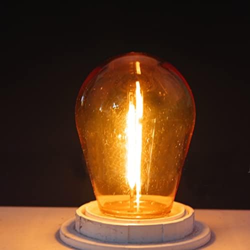 S14 Substituição Lâmpadas LED lâmpadas 1W laranja led lâmpada lâmpada plástico à prova d'água à prova d'água