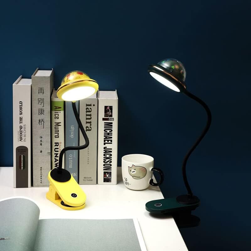 Lâmpada de lâmpada de lâmpada de led de mesa de lâmpada de lâmpada de lâmpada de leitura de luzes de luzes de clipes de projeção de projeção lâmpada de mesa de mesa