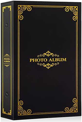Álbum de fotos tradicional de Lanpn 4x6 300 bolsos, álbuns clássicos de fotos vintage possuem 300 Horizontal