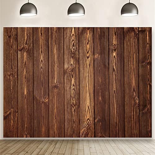 Cenário de madeira cenários de madeira para fotografia 10x8ft marrom escuro painel de madeira rústica