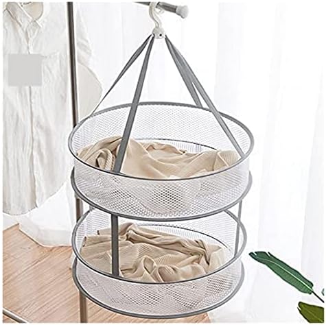 MKDSU Double-camada de camada respirável cesta de cesta de secagem meias de secagem roupas de