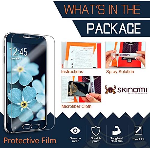 Protetor de tela Skinomi Compatível com Apple iPhone 14 / iPhone 13 Pro Clear Techskin TPU Anti-Bubble