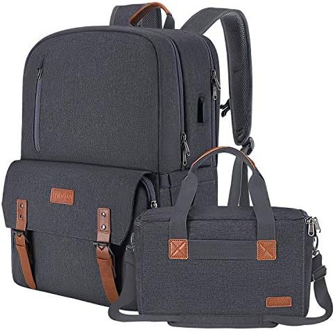 Backpack da câmera Mosis de 17,3 polegadas, caixa DSLR/SLR/sem espelho com compartimento de laptop e inserção