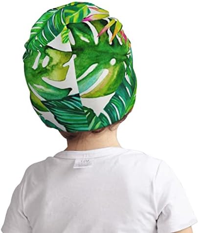 Qassryu Tropical Hawaiian Palm sai do gorro de criança para meninos para meninos garotos de crianças chapéus de inverno