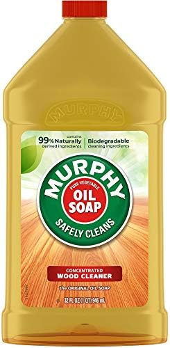 Limpador de madeira líquido de sabão de óleo de Murphy, 32 onças