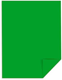 Neenah Paper 22541 Color Paper, 24lb, 8 1/2 x 11, Gamma Green, 500 folhas