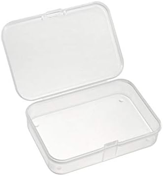 Caixa de armazenamento de componentes UXCELL - Caixas de ferramentas de componentes eletrônicos de plástico Pacote de ferramentas transparente branco 88x60x20mm de 2