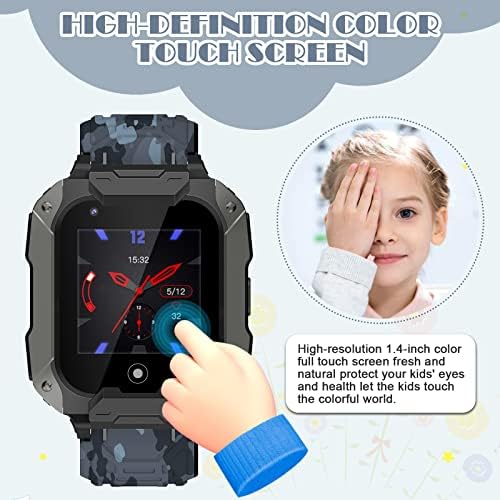 4G Kids Smart Watch With GPS Tracker e Calling, Boly Way Call Voice & Vide Video Call SOS Criança Celular Pellow