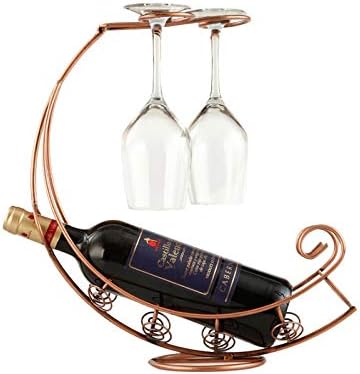 Belas garrafas de champanhe de garrafa de vinhos de vinhos de vinho belo suporte de copo de copo de copo de vidro pendurado pendura