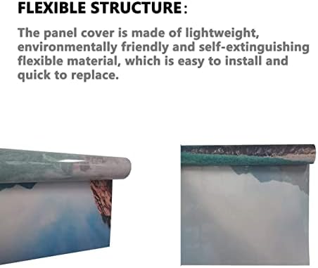 Covers de luz fluorescente para painéis de difusor de luz do teto Painéis de parques nacionais-glacier Pattern-Fluorescent