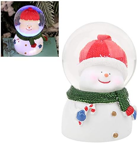 Bola de cristal de pllaaobo, fofo boneca de neve de Natal de Natal decorações de ornamentos de desktop
